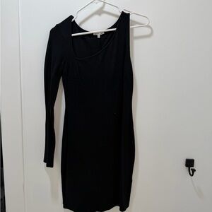 Charlotte Russe Black One-Shoulder Dress